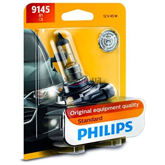 PHILIPS Standard H10 45W 3200K (блистер) 1 шт 