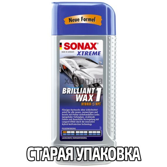 SONAX XTREME Brilliant Wax 1 Hybrid NPT финишный полироль с воском 500 мл, Объем: 500 мл , изображение 10