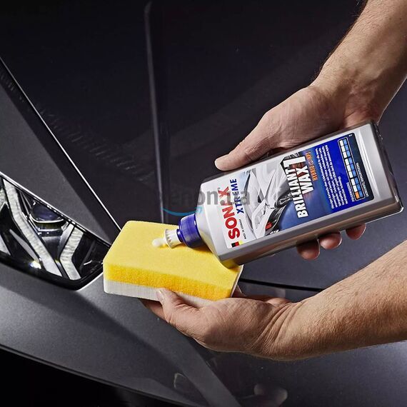 SONAX XTREME Brilliant Wax 1 Hybrid NPT финишный полироль с воском 500 мл в наборе , изображение 7