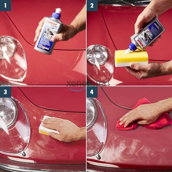 SONAX XTREME Polish + Wax 3 Hybrid NPT очищающий полироль с воском 500 мл в наборе , изображение 5