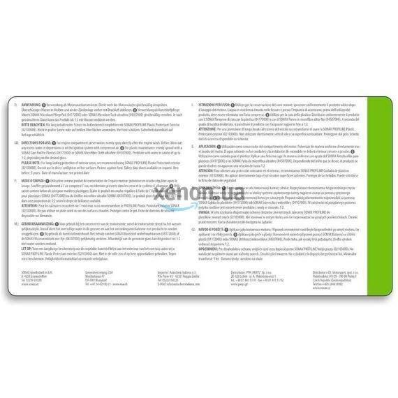SONAX PROFILINE Plastic Care очиститель наружного и внутреннего пластика матовый 1 л , изображение 8 SONAX PROFILINE Plastic Care очиститель наружного и внутреннего пластика матовый 1 л , изображение 8