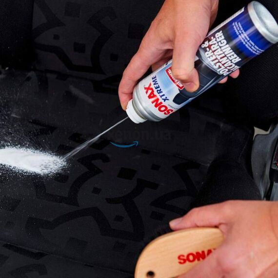 SONAX XTREME Polster+Alcantara Reiniger очисник для оббивки салону та алькантари 400 мл, зображення 5 SONAX XTREME Polster+Alcantara Reiniger очисник для оббивки салону та алькантари 400 мл, зображення 5