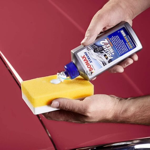 SONAX XTREME Polish +Wax 2 Hybrid NPT универсальная полироль с воском 500 мл в наборе , изображение 4