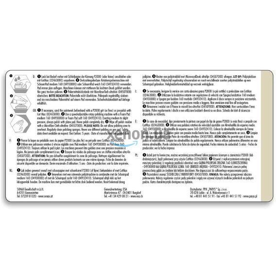 SONAX PROFILINE Perfect Finish 04-06 паста для финишной полировки автомобиля 1 л, Объем: 1 л , изображение 8