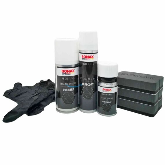 SONAX PROFILINE 06-03 CC Evo Ceramic Coating керамическое защитное покрытие для автомобиля в наборе , изображение 2