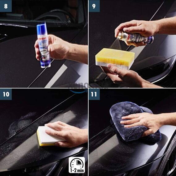 SONAX XTREME Ceramic Lack Protect керамическое покрытие (жидкое стекло) для защиты на 9 месяцев в наборе , изображение 7 SONAX XTREME Ceramic Lack Protect керамическое покрытие (жидкое стекло) для защиты на 9 месяцев в наборе , изображение 7