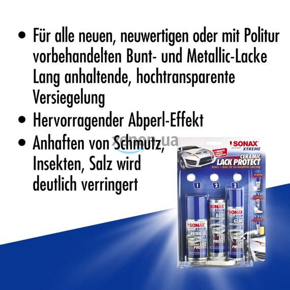 SONAX XTREME Ceramic Lack Protect керамическое покрытие (жидкое стекло) для защиты на 9 месяцев в наборе , изображение 10 SONAX XTREME Ceramic Lack Protect керамическое покрытие (жидкое стекло) для защиты на 9 месяцев в наборе , изображение 10