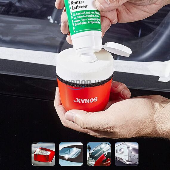 SONAX Kratzer Entferner (Scratch Remover) антицарапин для пластика 75 мл , изображение 3