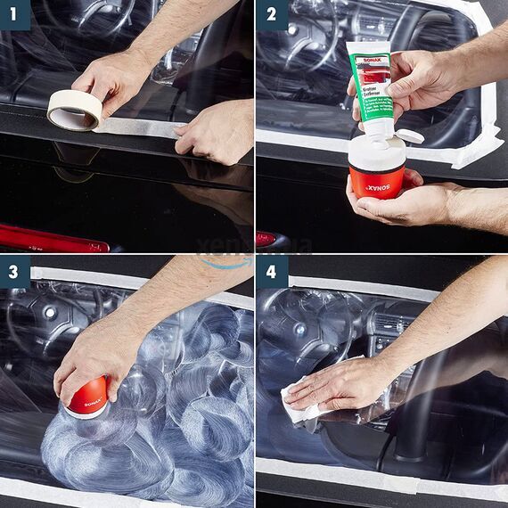 SONAX Kratzer Entferner (Scratch Remover) антицарапин для пластика 75 мл , изображение 4