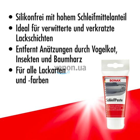 SONAX SchleifPaste универсальный антицарапин для ручного исплльзования 75 мл , изображение 7