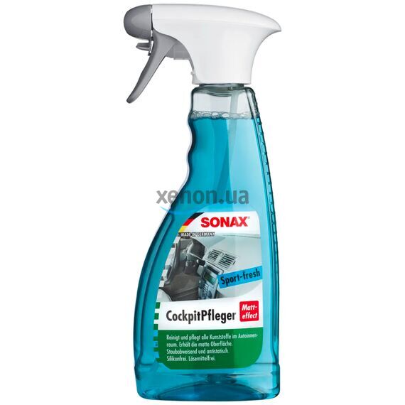 SONAX Cockpitpfleger Sport-Fresh матовый полироль для пластика салона 500 мл , изображение 2