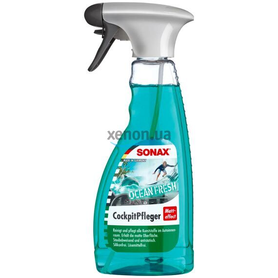 SONAX Cockpitpfleger Ocean-Fresh матовый полироль для пластика (океанская свежесть) 500 мл , изображение 2