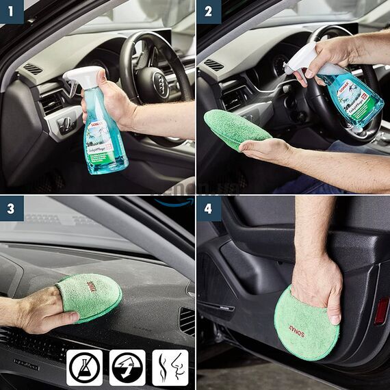 SONAX Cockpitpfleger Ocean-Fresh матовый полироль для пластика (океанская свежесть) 500 мл , изображение 4