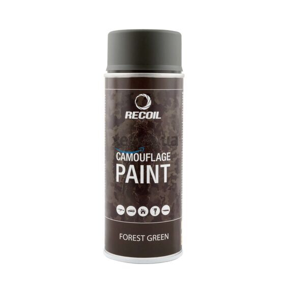 RecOil Camouflage Paint Forest Green камуфляжная маскировочная краска зеленый лес 400 мл 
