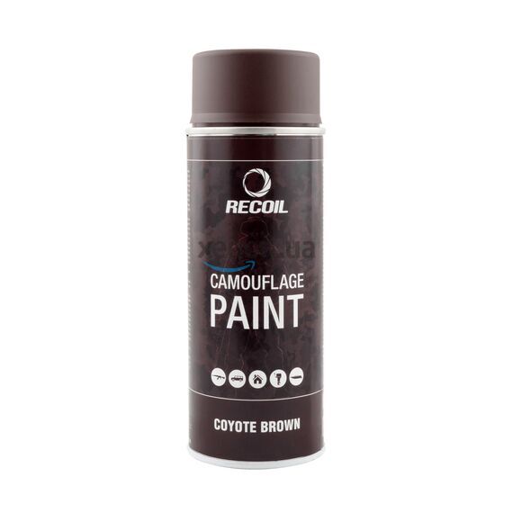 RecOil Camouflage Paint Coyote Brown камуфляжная маскировочная краска коричневый койот 400 мл 