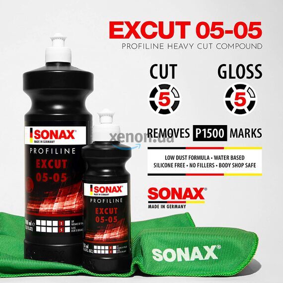 SONAX PROFILINE EXCUT 05-05 абразивная полировальная паста для кузова 1 л, Объем: 1 л , изображение 4