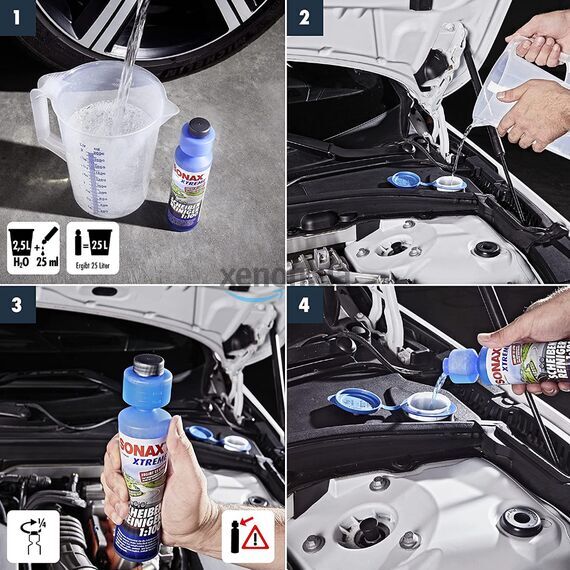 SONAX XTREME Scheiben Reiniger концентрат омывателя летний 1:100 250 мл , изображение 3