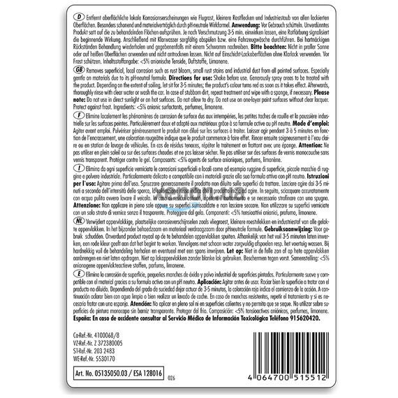 SONAX Flugrost Entferner преобразователь и очиститель ржавчины 5 л, Объем: 5 л , изображение 5