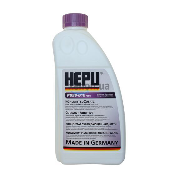 HEPU G12+ (G12 PLUS) концентрат антифриза фиолетовый 1,5 л, Цвет: Фиолетовій, Объем: 1,5 л 