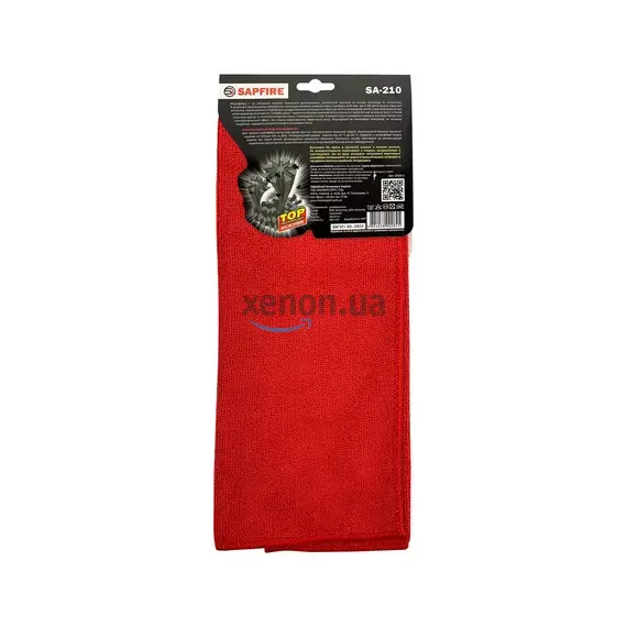 Sapfire SA-210 Cleaner (002845) Серветки універсальна, червона 35х40 см, зображення 3