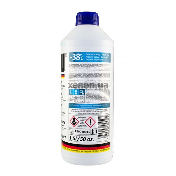 HEPU G11 антифриз синий 1,5 л, Цвет: Синий, Объем: 1,5 л , изображение 2