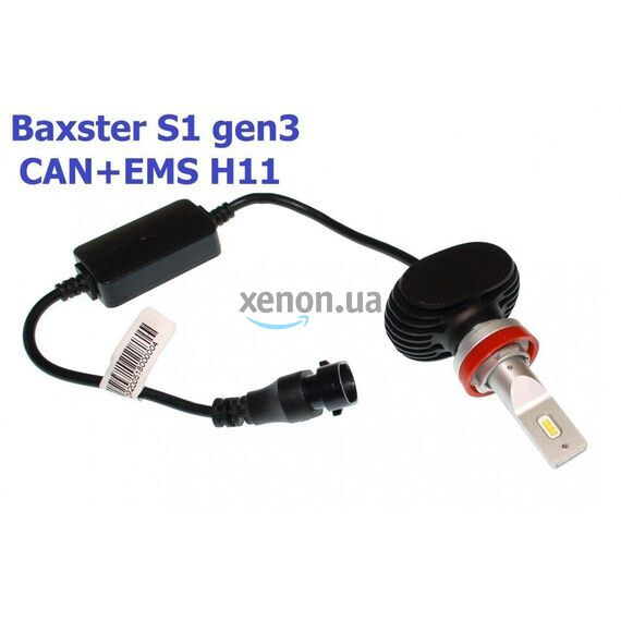 Baxster S1 gen3 H11 CAN+EMS 25W 6000K комплект 2 шт , изображение 5