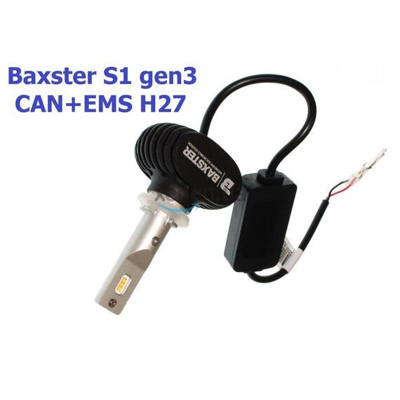 Baxster S1 gen3 H27 CAN+EMS 25W 6000K комплект 2 шт, зображення 3