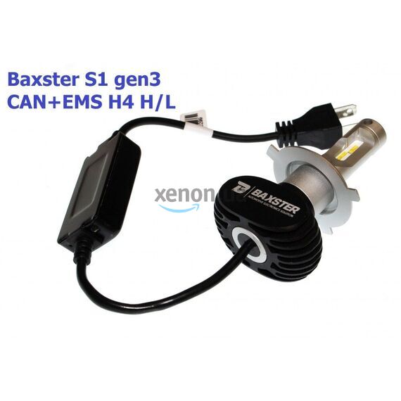 Baxster S1 gen3 H4 H/L CAN+EMS 25W 6000K комплект 2 шт, зображення 3