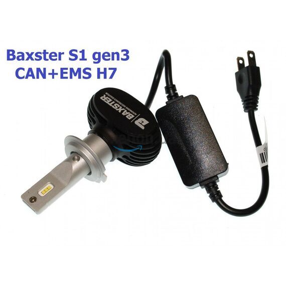 Baxster S1 gen3 H7 CAN+EMS 25W 6000K комплект 2 шт , изображение 3