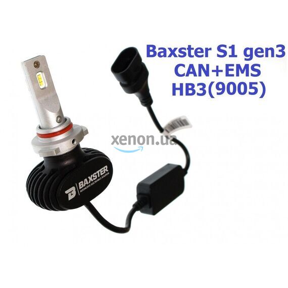 Baxster S1 gen3 HB3 (9005) CAN+EMS 25W 5000K комплект 2 шт , изображение 3