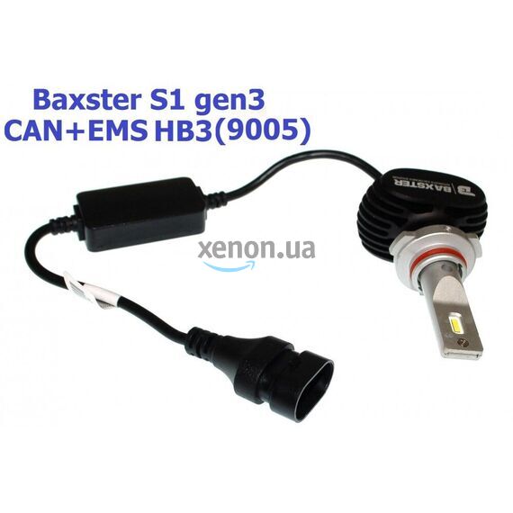 Baxster S1 gen3 HB3 (9005) CAN+EMS 25W 6000K комплект 2 шт , изображение 4