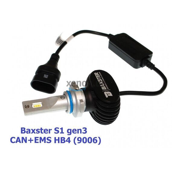 Baxster S1 gen3 HB4 (9006) CAN+EMS 25W 5000K комплект 2 шт , изображение 4