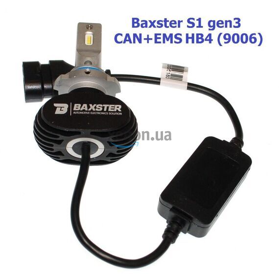 Baxster S1 gen3 HB4 (9006) CAN+EMS 25W 6000K комплект 2 шт, зображення 5