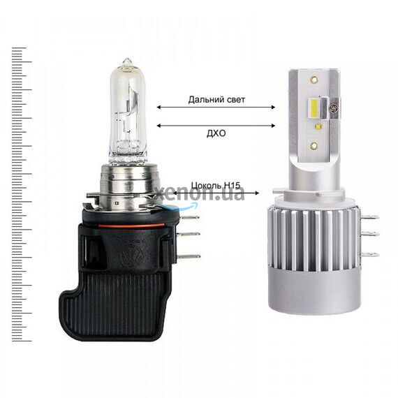 Лампы светодиодные ALed H15 6000K 30W RH15Y07 (2шт) , изображение 3