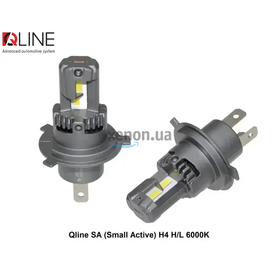 Qline SA Small Active H4 H/L 26W 6000K комплект 2 шт , изображение 8