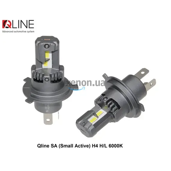 Qline SA Small Active H4 H/L 26W 6000K комплект 2 шт , изображение 5