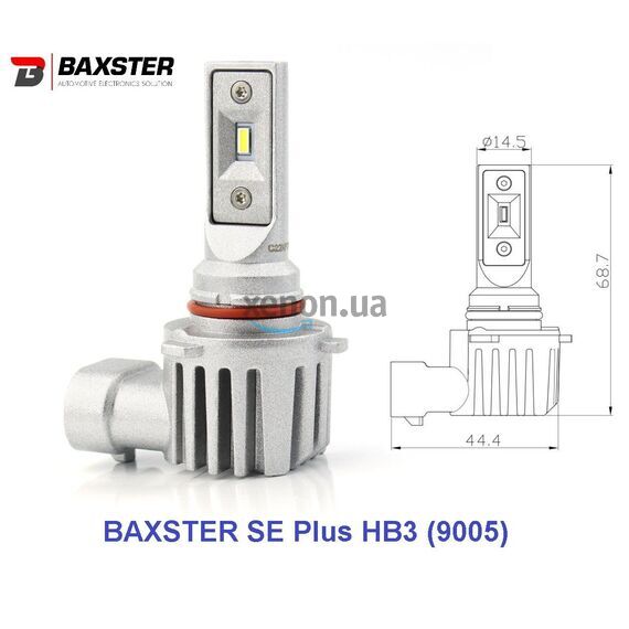 Baxster SE Plus HB3 9005 22W 6000K комплект 2 шт 