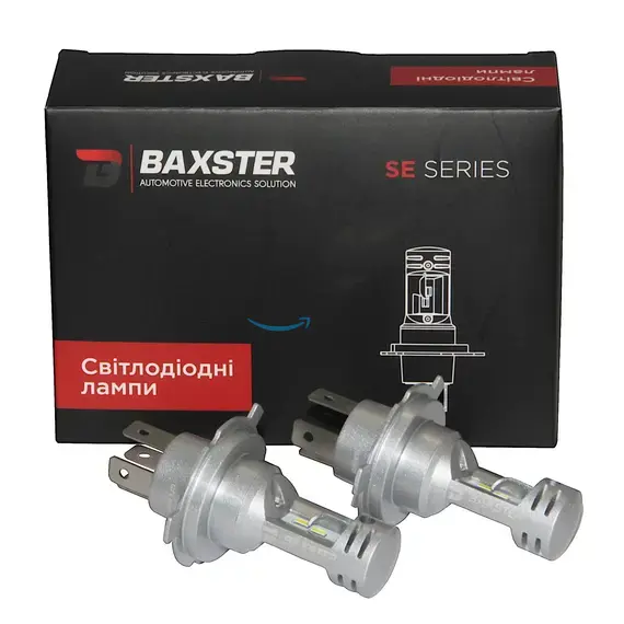 Baxster SE Plus H4 H/L 22W 6000K комплект 2 шт , изображение 4