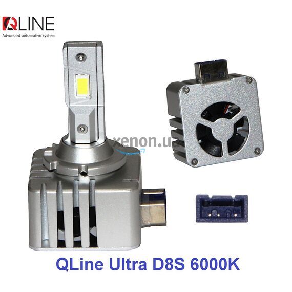Qline Ultra D8S 65W 6000K комплект 2 шт, зображення 3