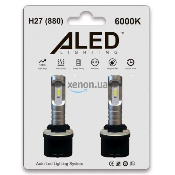 ALed H27A01 H27 12W 6000K комплект 2шт, зображення 2