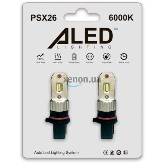 Лампы светодиодные ALed PSA26 6000K 12W PSX26A01 (2шт) , изображение 2