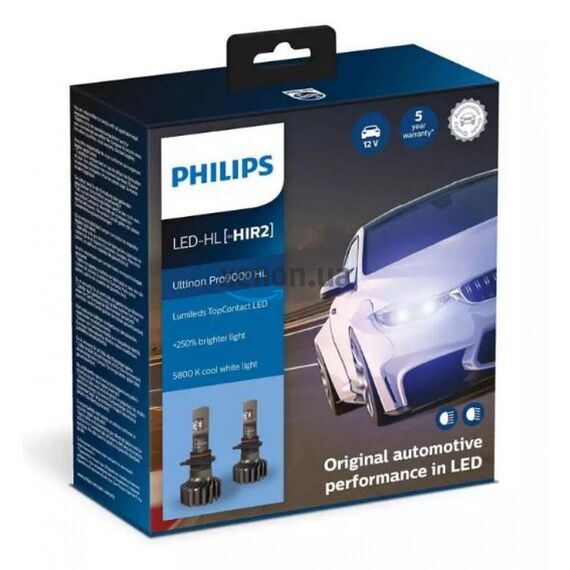 Лампы светодиодные PHILIPS HIR2 11012U90CWX2 LED Ultinon Pro9000 +250% , изображение 2