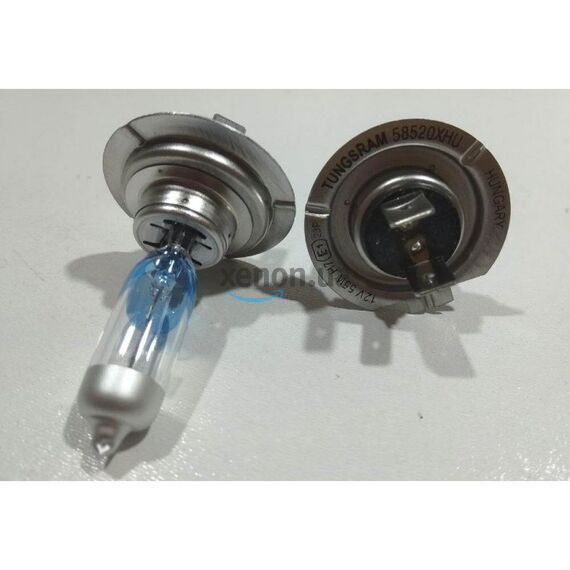 Лампа галогенная Tungsram H7 55W 12V (2 шт./пластикбокс) Megalight Ultra +200% 58520XHU , изображение 4