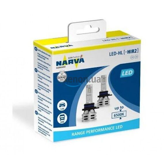 Світлодіодні лампи Narva 18044 HIR2 12/24v 6500K X2 24W RPL Range Performance (2 шт), зображення 2