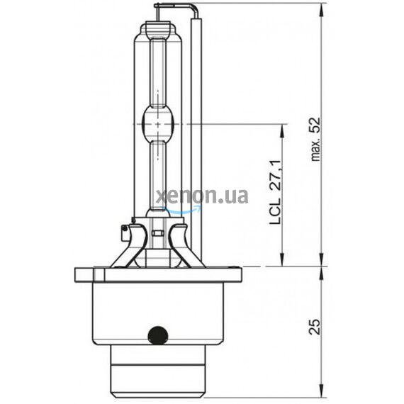 Лампа ксеноновая TUNGSRAM D2S 53760U B1 5500K WHITE XENSTATION 20% (1 шт) , изображение 2