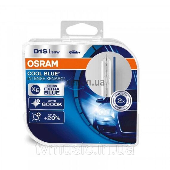 Лампа ксеноновая Osram D1S 66140CBI-HCB-DUO Cool Blue Intense +20 2 шт , изображение 4