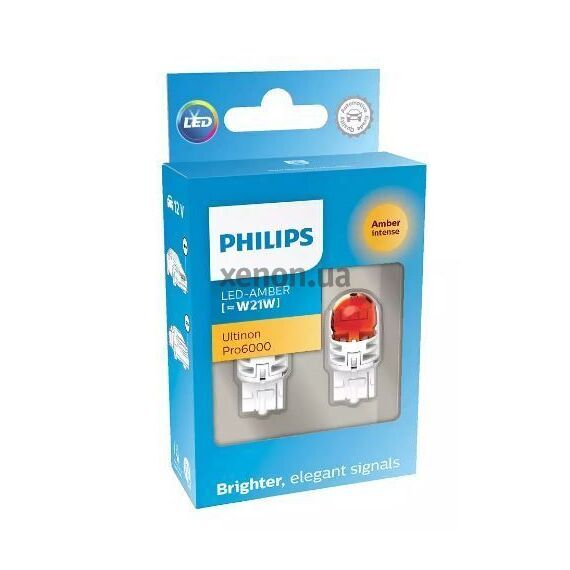 Philips Ultinon Pro6000 11065AU60X2 WY21W LED 