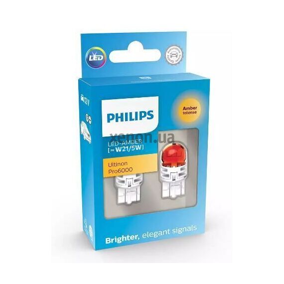 Philips Ultinon Pro6000 W21/5W 11066AU60X2 LED 