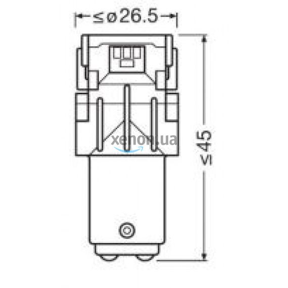OSRAM LEDriving SL 7528DRP-02b P21/5W 12V BAY15d Red, зображення 5 OSRAM LEDriving SL 7528DRP-02b P21/5W 12V BAY15d Red, зображення 5