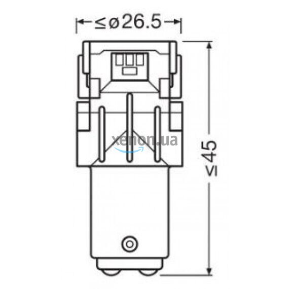 OSRAM LEDriving SL P21/5W 7528DWP-02b BAY15d White 6000K, зображення 5 OSRAM LEDriving SL P21/5W 7528DWP-02b BAY15d White 6000K, зображення 5